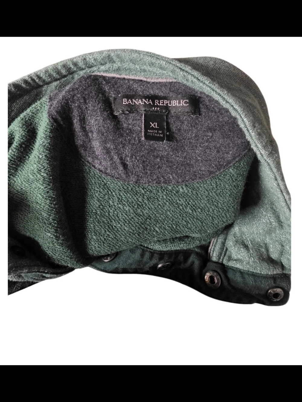 Banana Republic Men's Green Solid Neck Pullover Sweater XL